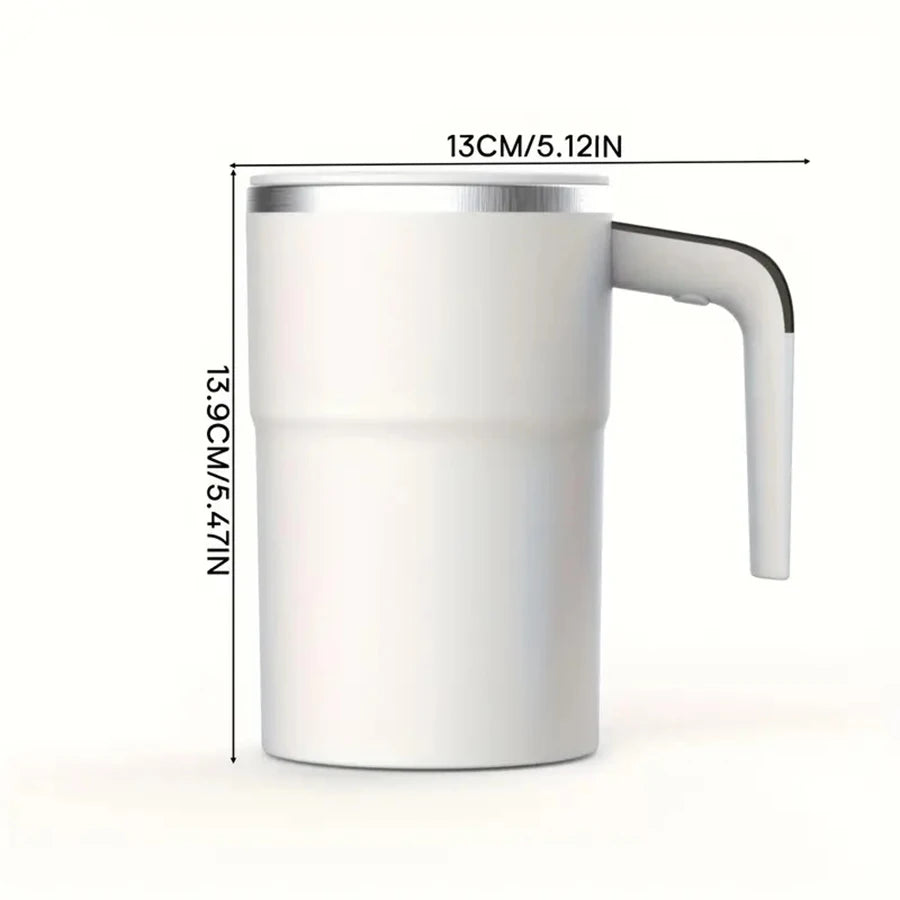Rechargeable Electric Self-Stirring Coffee Mug – Stainless Steel Electric Stirring Mug PLUSH