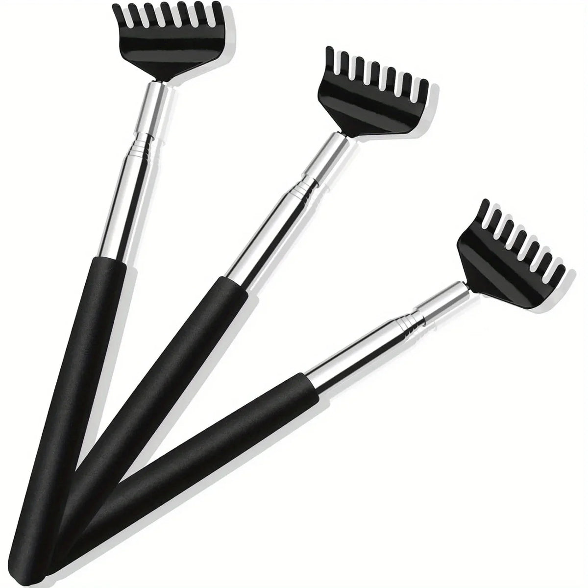 Telescoping Back Scratcher – Stainless Steel Extendable Tool Back Scratcher Tool PLUSH