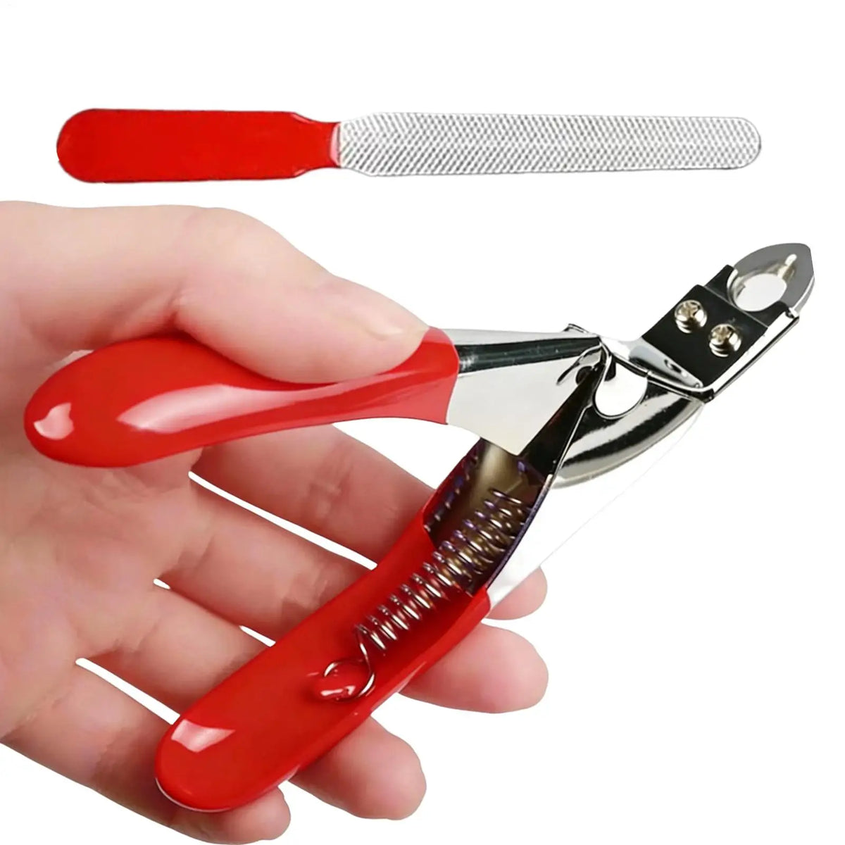 Stainless Steel Pet Nail Clipper for Dogs & Cats – 2-in-1 Pet Nail Clipper PLUSH