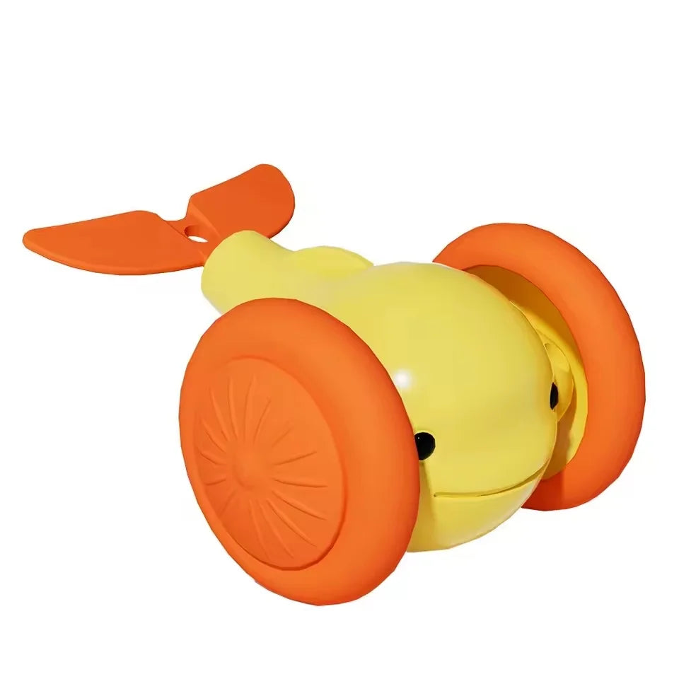 Interactive Smart Cat Toy – Auto Obstacle-Avoiding Mouse Car Interactive Cat Toy PLUSH Orange