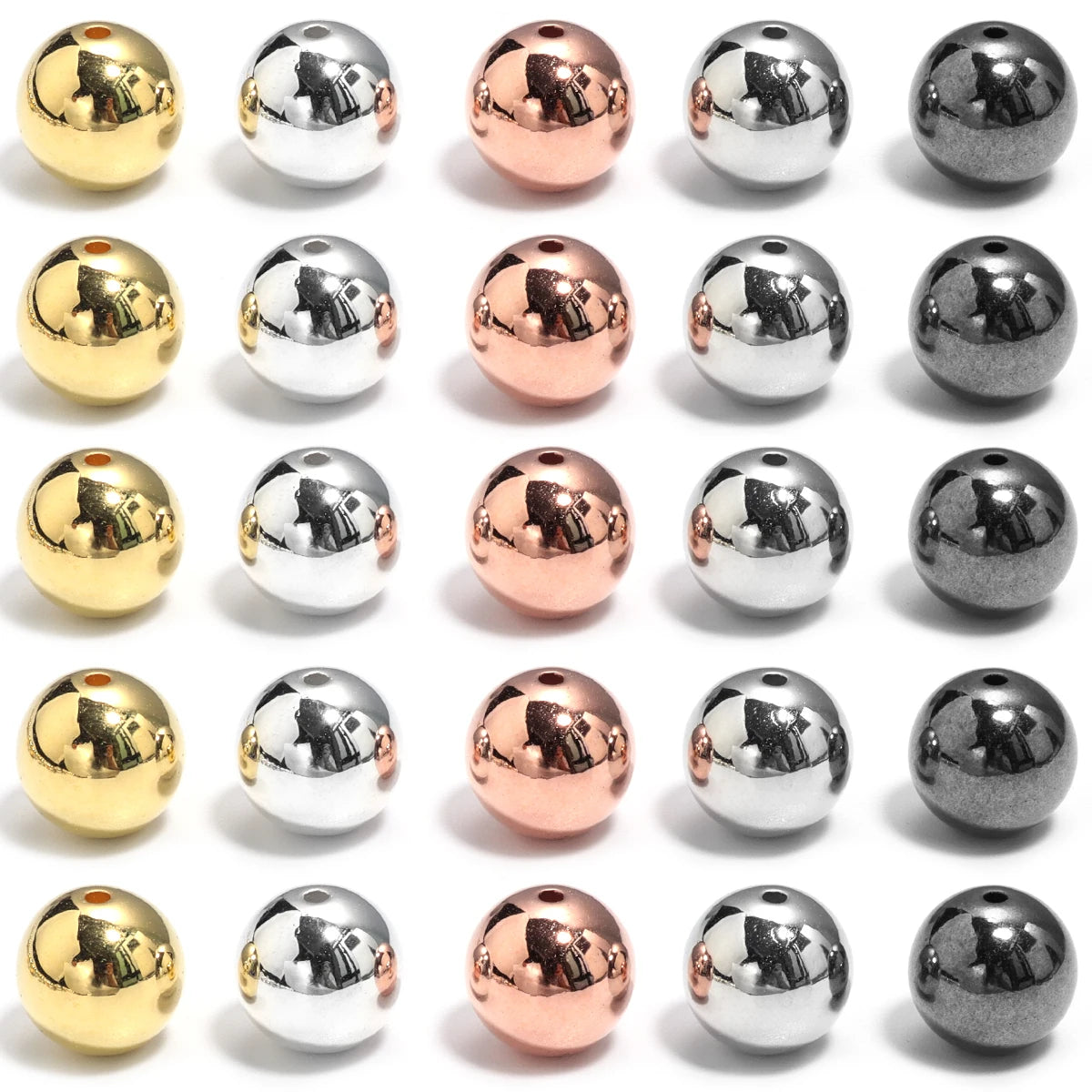Gold CCB Round Spacer Beads 3–14mm | DIY Jewelry Making Jewelry Spacer Beads PLUSH