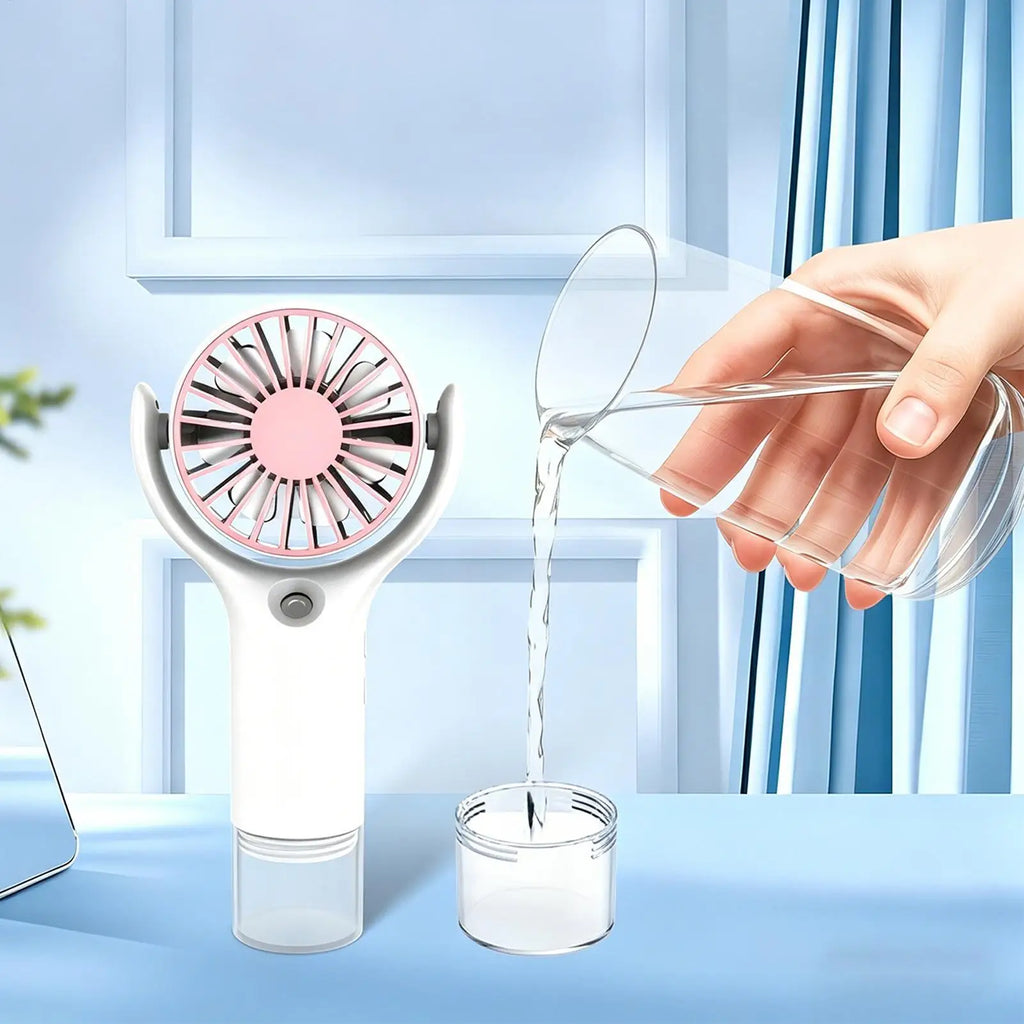 Portable Mini Mist Fan – USB Rechargeable Handheld Spray Fan Handheld Mist Fan PLUSH