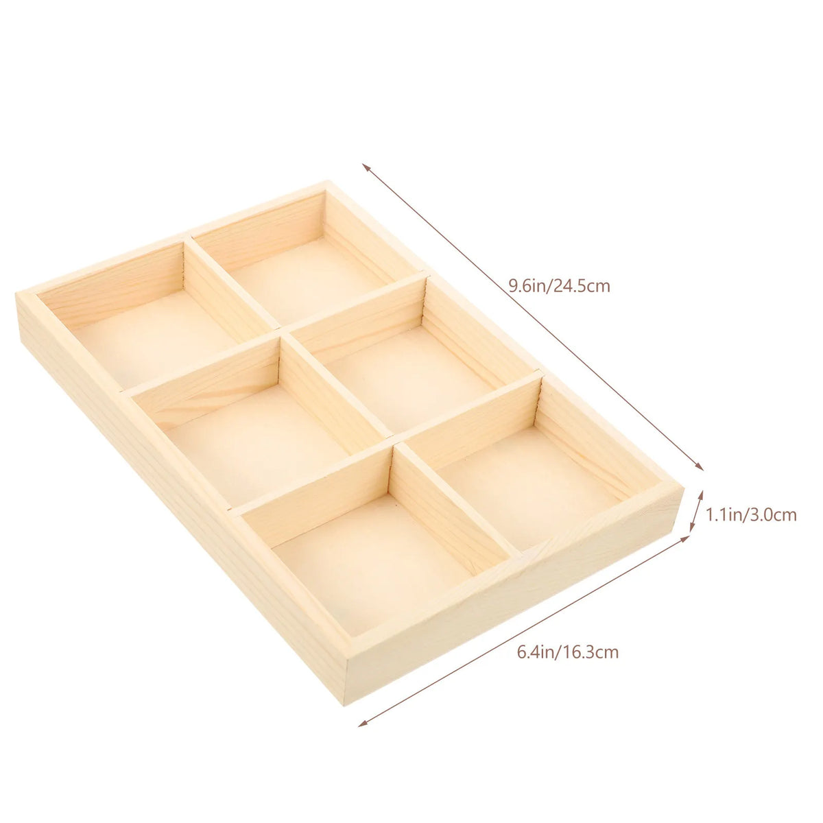 Wooden Multi-Slot Crayon & Pen Desk Organizer Tray Desk Organizer Tray PLUSH