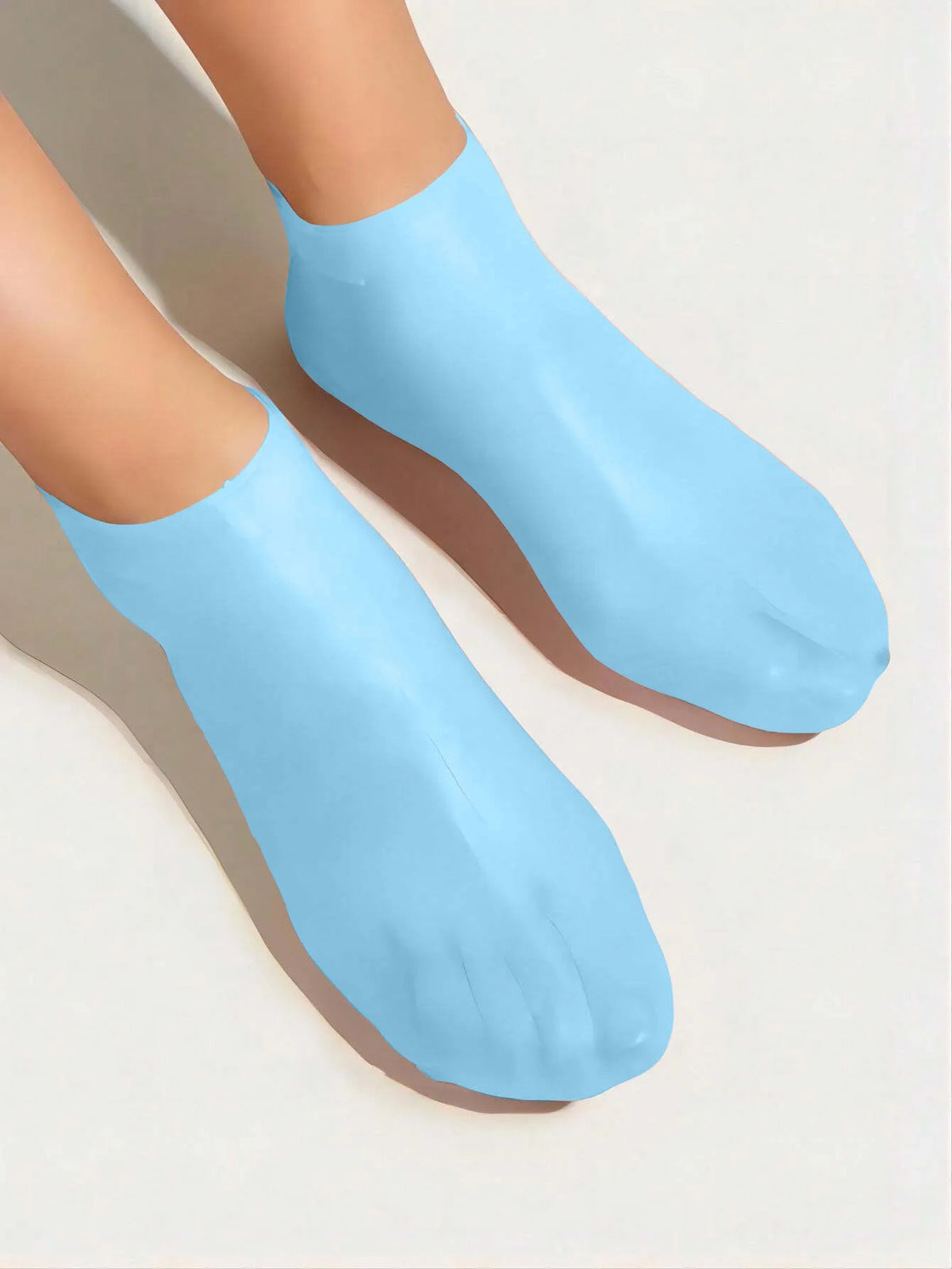 Silicone Moisturizing Foot Socks – Massage & Dry Heel Care Moisturizing Foot Socks PLUSH 2PC-Blue