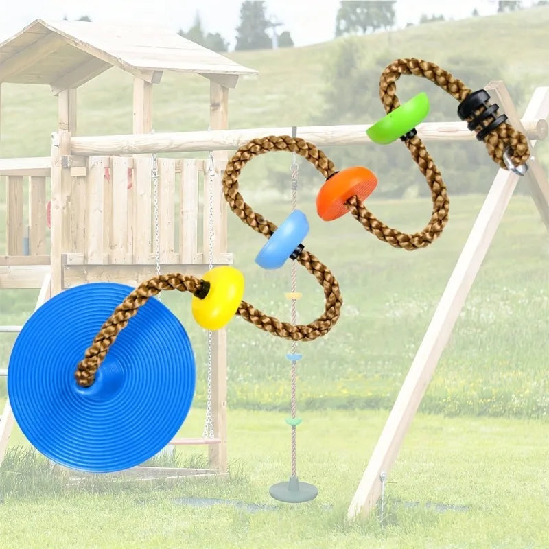 Outdoor Circular Climbing Rope Swing – Kids Tree Swing Toy Kids Rope Swing PLUSH