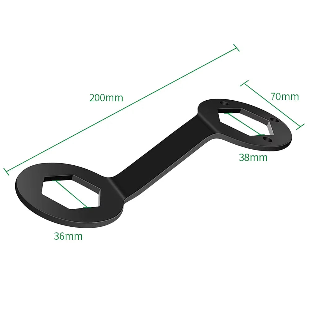 Washing Machine Clutch Wrench 36/38mm Double-Ended Spanner Appliance Repair Wrench PLUSH black