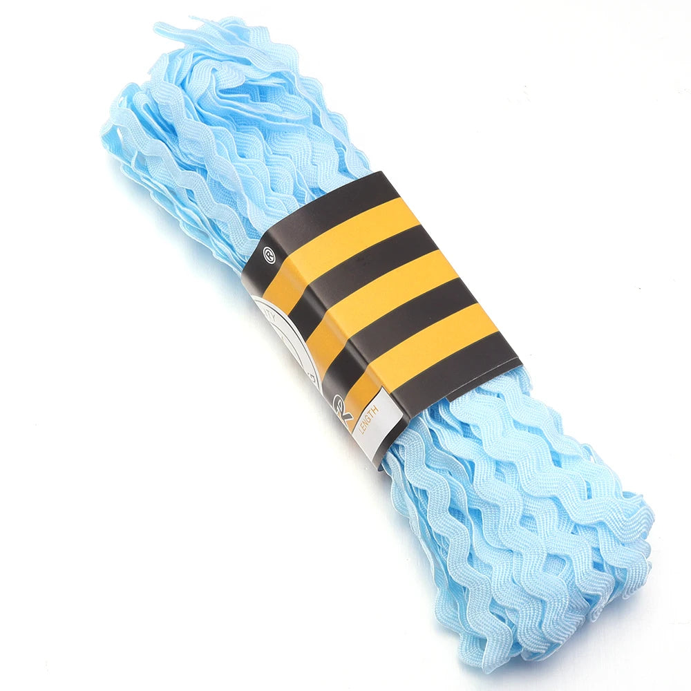 15 Yards 5cm Ric Rac Zig Zag Trim Ribbon – DIY Craft Sewing Ric Rac Trim Ribbon PLUSH Light Blue 5mm 15yards