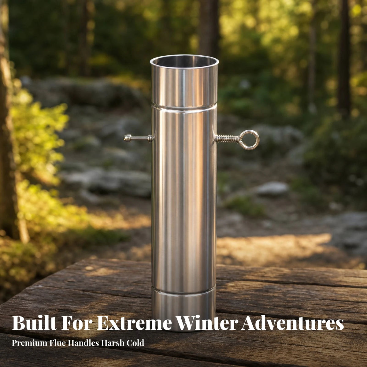 Stainless Steel Tent Heater Chimney Pipe with Cleaning Brush Chimney Flue Pipe PLUSH
