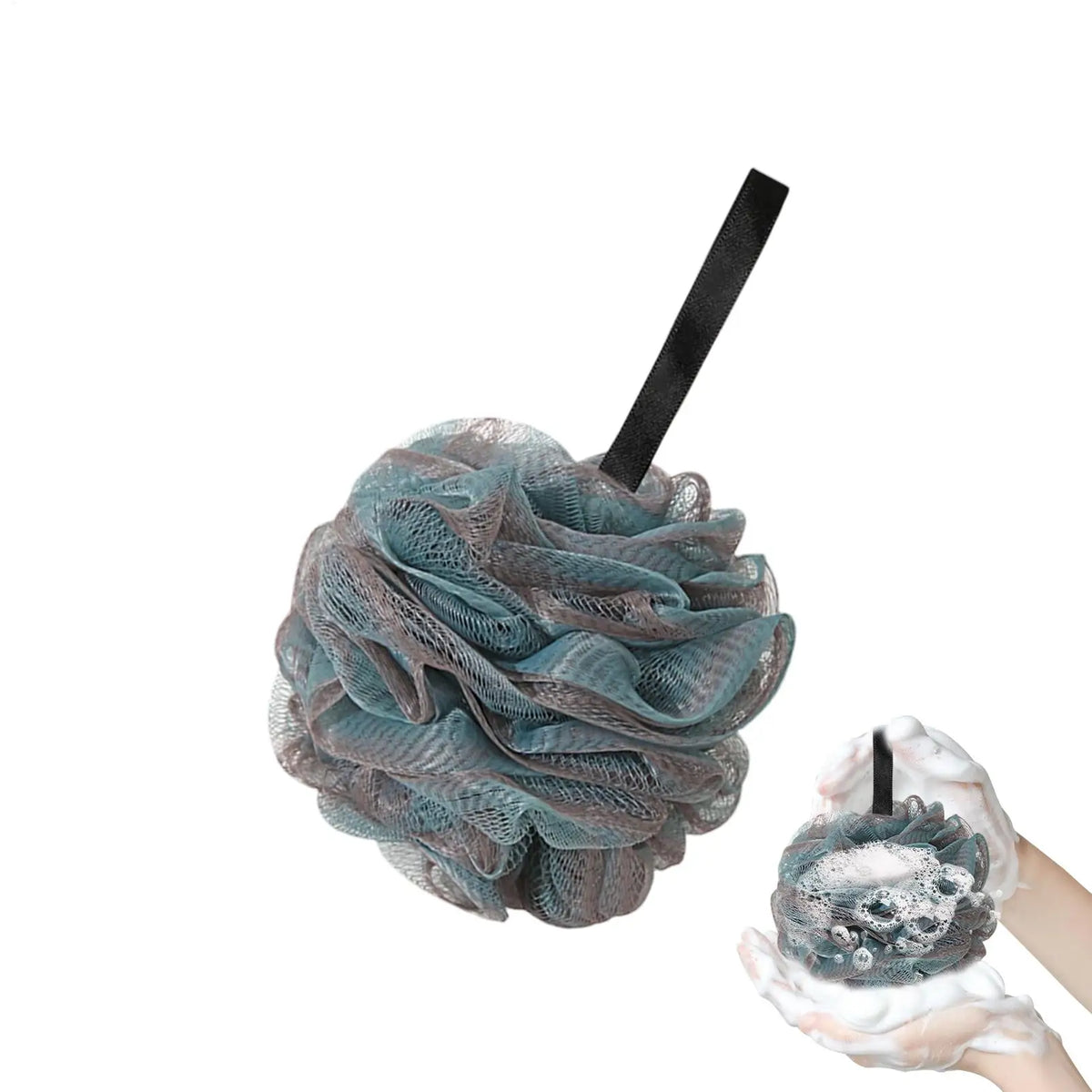 Loofah Mesh Bath Sponge Body Scrubber | Rich Lather Shower Ball Bath Loofah Sponge PLUSH