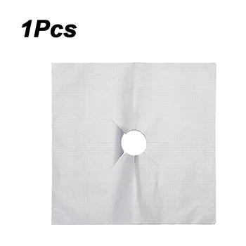 Gas Stove Protection Pads – Reusable, Washable & Heat-Resistant Stove Protector Pad PLUSH Sliver-1PCS