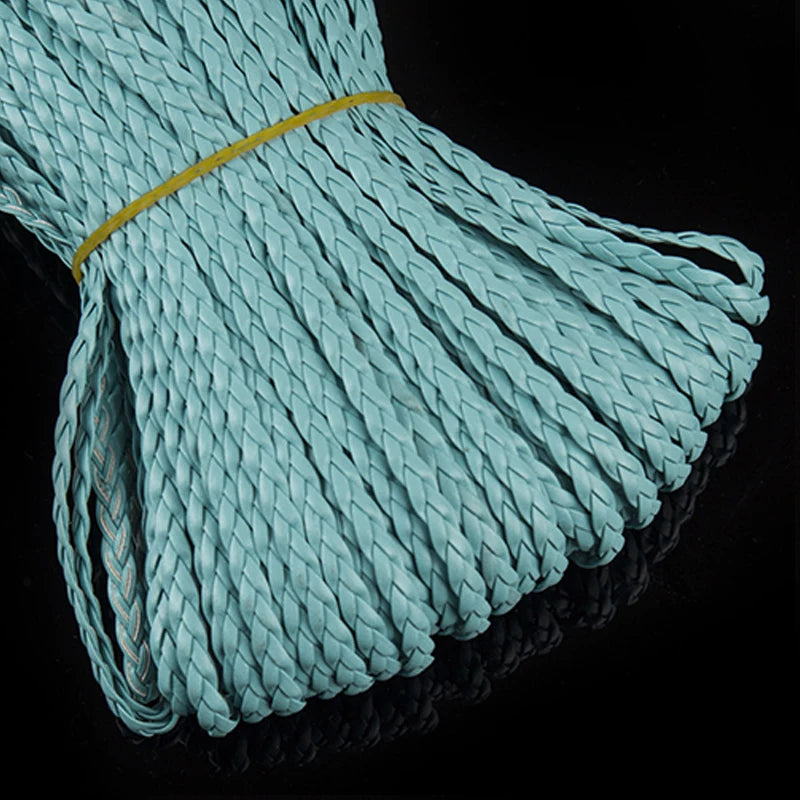 10 Yards 5mm PU Leather Braided Woven Cord – DIY Jewelry Jewelry Making Cord PLUSH