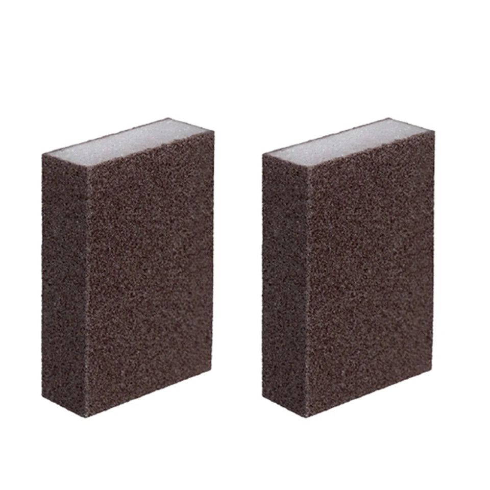 2-Pack Magic Emery Scrub Sponge – Descaling & Rust Remover Cleaning Scrub Sponge PLUSH 2PCS 10x7x2.5cm