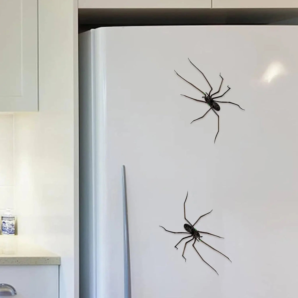 Realistic Spider Refrigerator Magnets – Halloween Prank Props Novelty Fridge Magnet PLUSH