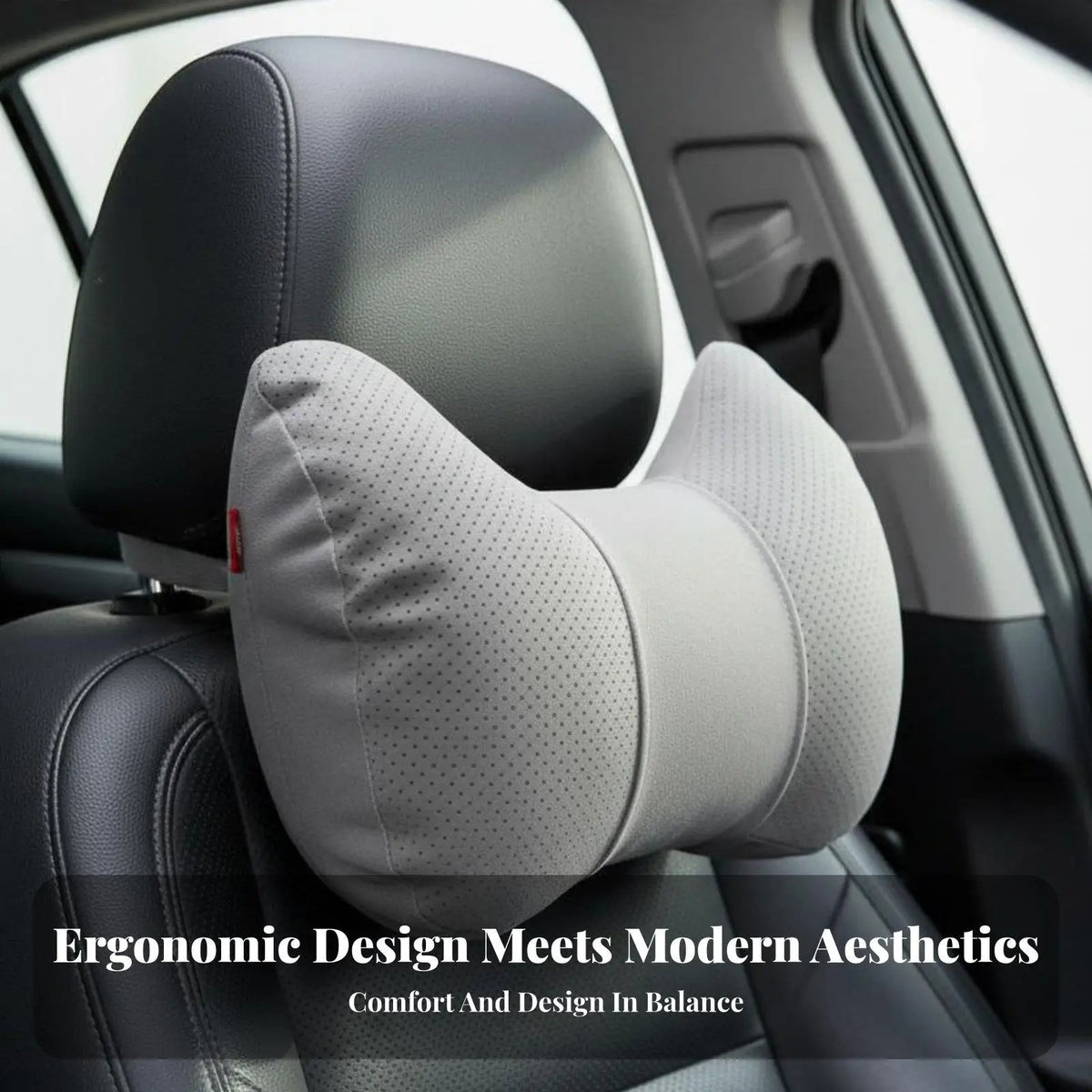 Ergonomic Car Headrest Neck Pillow – Suede Cover | PLUSH Car Headrest Pillow PLUSH Headrest