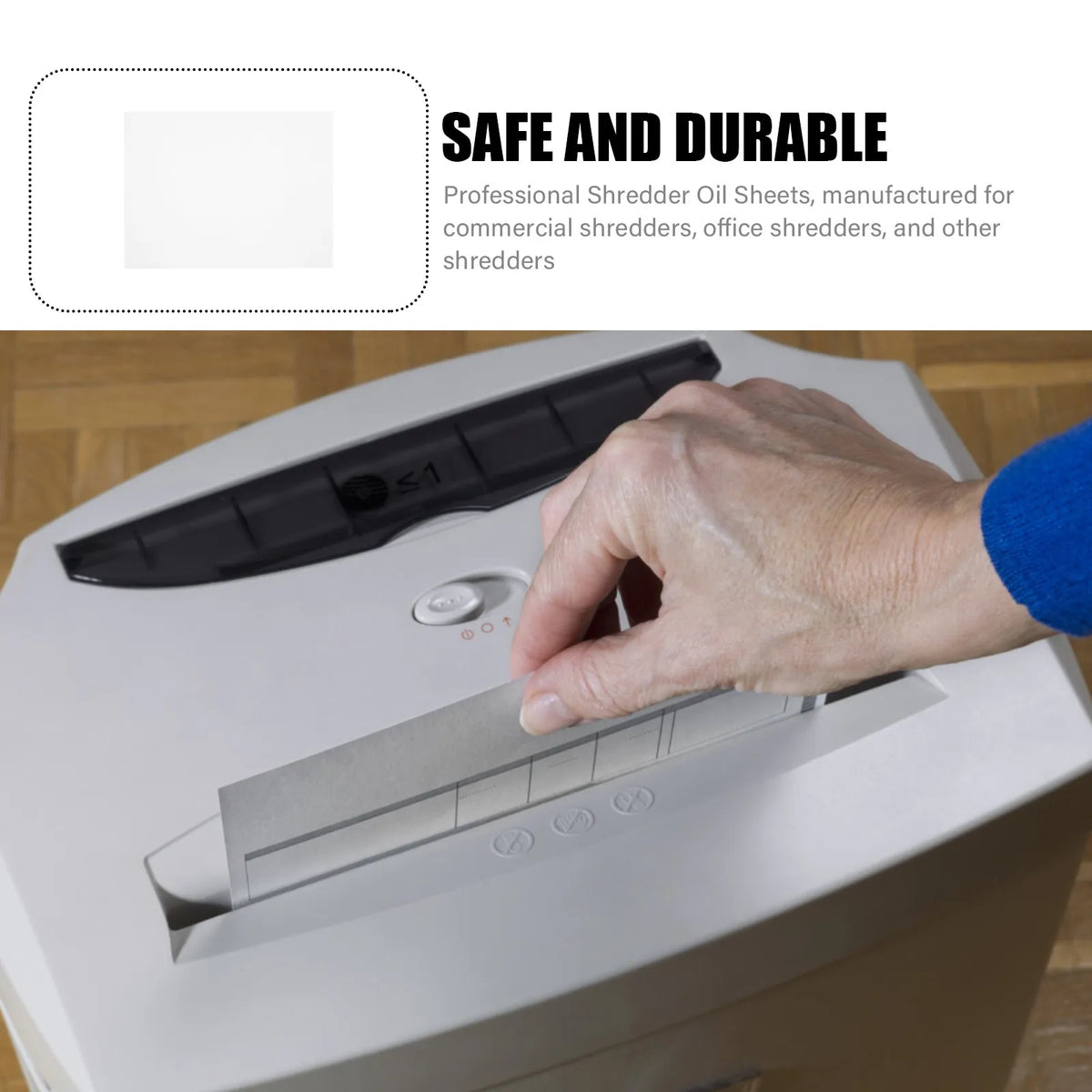 5-Pack Shredder Lubricant Sheets – Prevents Jams, Extends Life Shredder Lubricant Sheets PLUSH