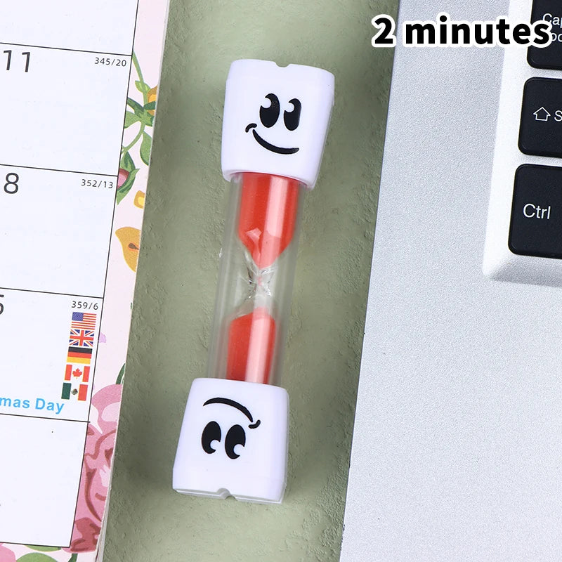 Big Eye Kids Sandglass Timer 2 & 3 Min – Tooth Brushing Visual Kids Sand Timer PLUSH A3