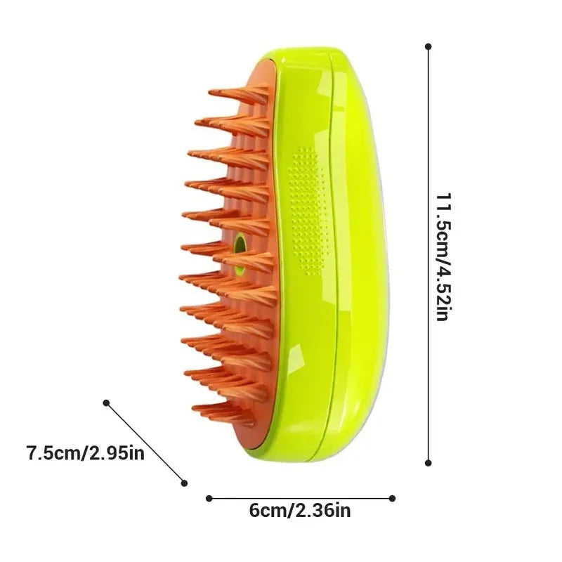 Electric Steam Spray Cat Brush – Pet Grooming & Massage Comb Pet Grooming Brush PLUSH