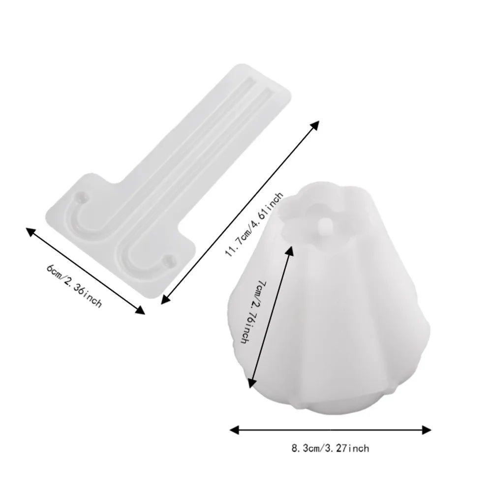 3D Umbrella Silicone Mold – DIY Candle, Gypsum & Resin Silicone Craft Mold PLUSH