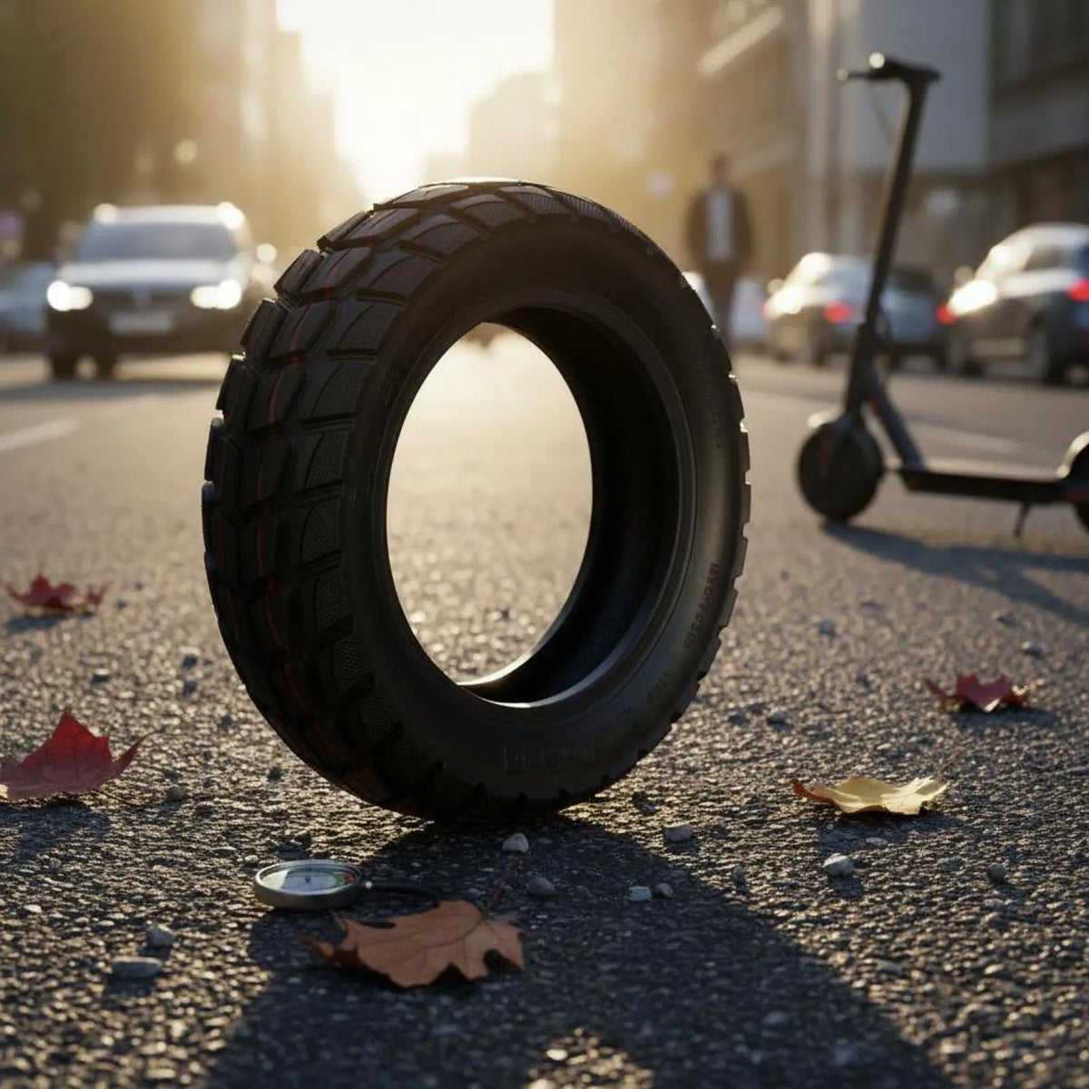 10 Inch Tubeless Electric Scooter Tire – Nylon Rubber 80/65-6.5 Scooter Tubeless Tire PLUSH
