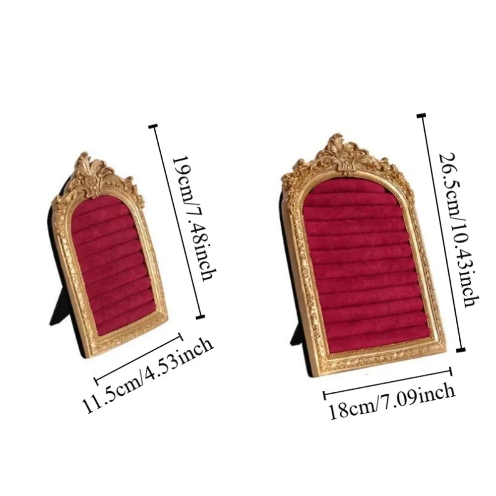 Vintage Velvet Jewelry Display Shelf – Earring & Ring Storage Jewelry Display Shelf PLUSH