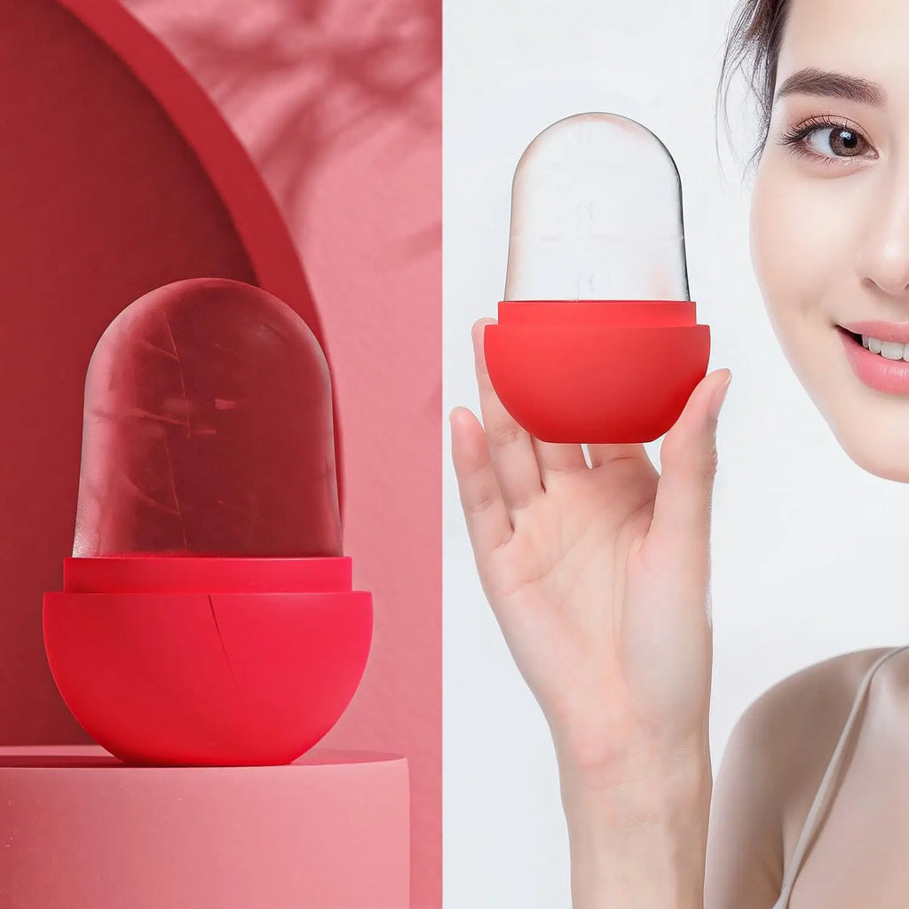 Rose Shape Ice Roller for Face – Cooling Facial Massager Facial Ice Roller PLUSH