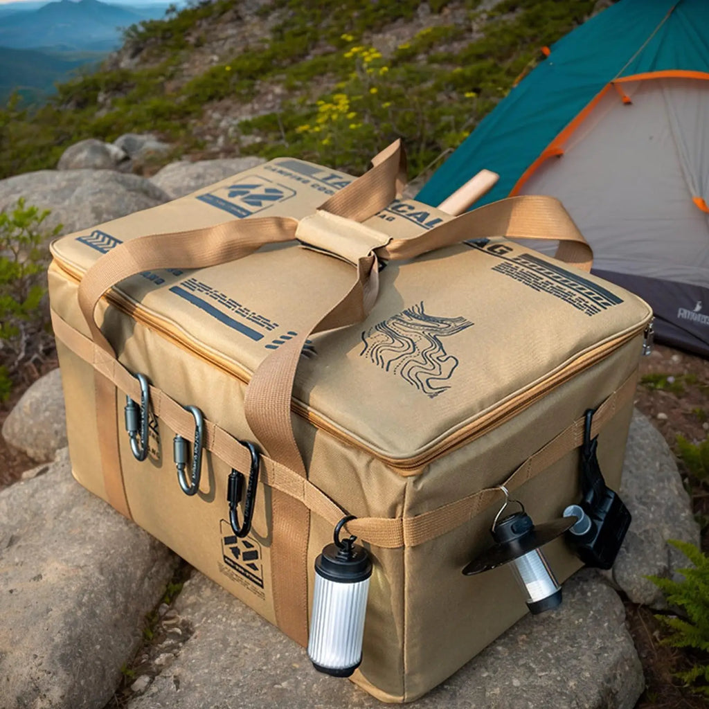 30L Waterproof Foldable Camping Storage Bag | Picnic Organizer Camping Storage Bag PLUSH