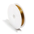 Stainless Steel Beading Wire 0.3–1mm | DIY Jewelry Cord Roll Beading Wire Cord PLUSH gold 0.8mm x 9m
