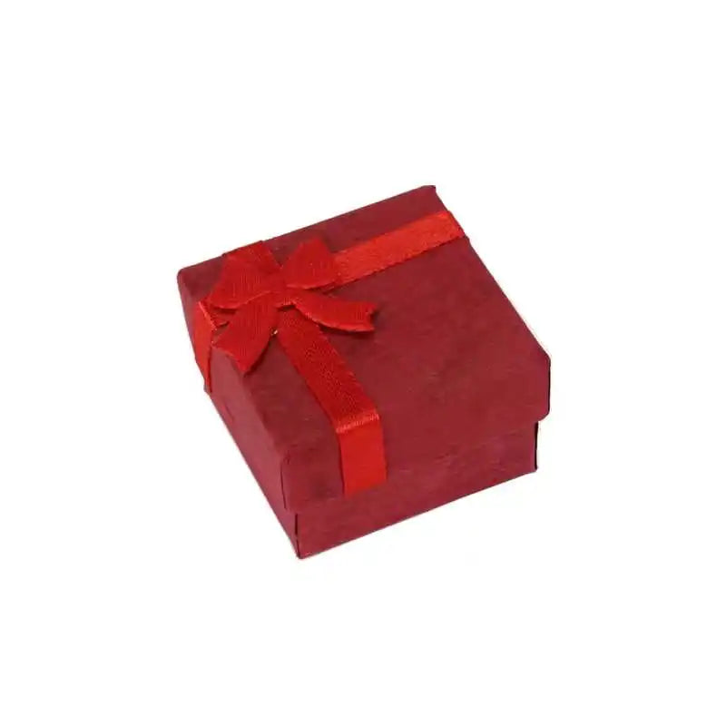 Multicolor Jewelry Gift Boxes with Bowknot 12/24 Pack Jewelry Gift Box PLUSH Red 24PCS
