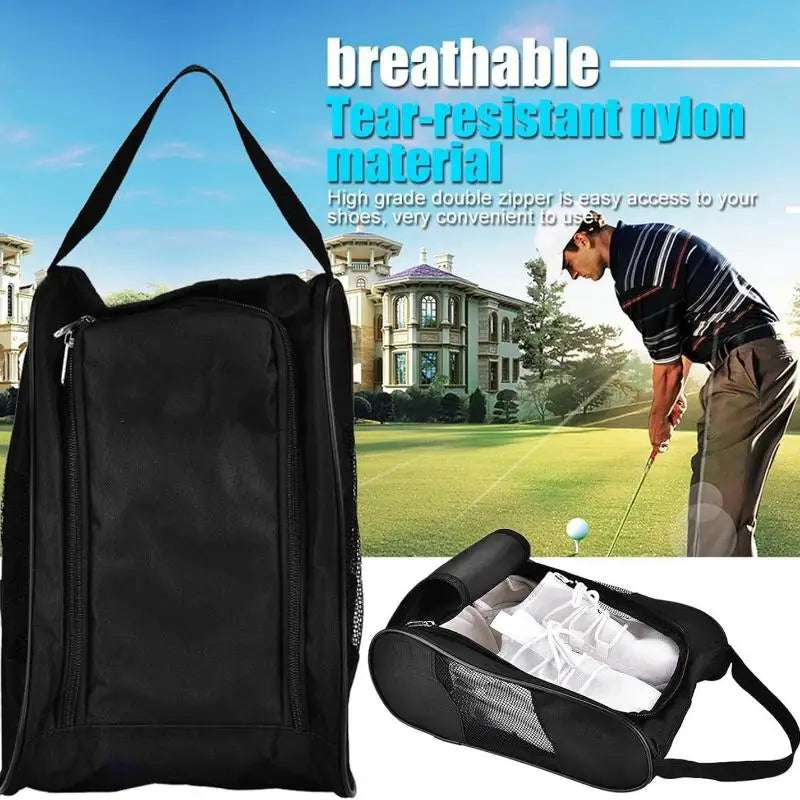 Golf Shoe Bag – Dustproof Oxford Cloth Portable Organizer Sports Shoe Bag PLUSH