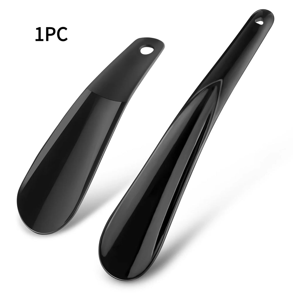 Lightweight Plastic Long Handle Shoehorn – Travel Shoe Horn Shoe Horn PLUSH black