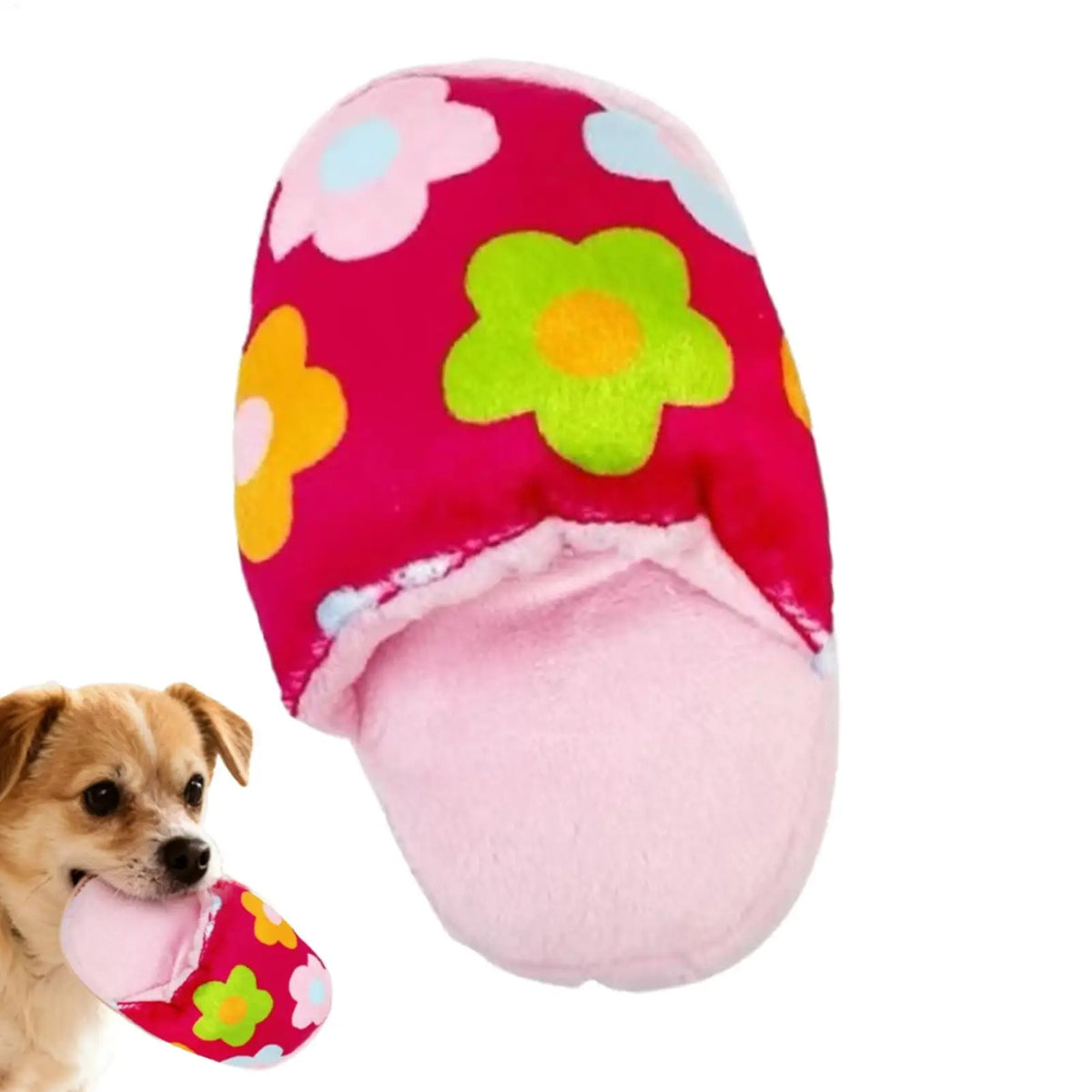 Squeaky Plush Slipper Dog Toy – Interactive Chew Play Squeaky Dog Toy PLUSH