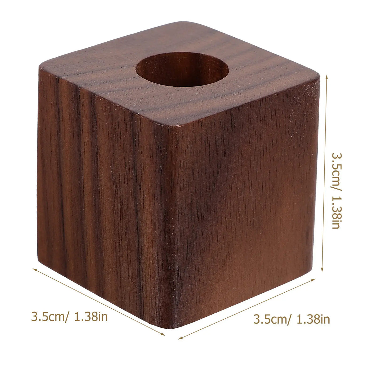 Walnut Wood Single Pen Holder – Desktop Organizer Stand Wooden Pen Holder PLUSH
