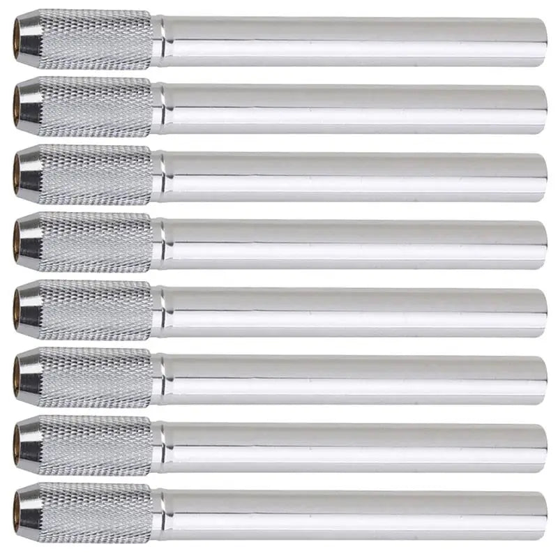 8-Pack Metal Pencil Extenders – Adjustable Stainless Steel Holders Pencil Extender Holder PLUSH