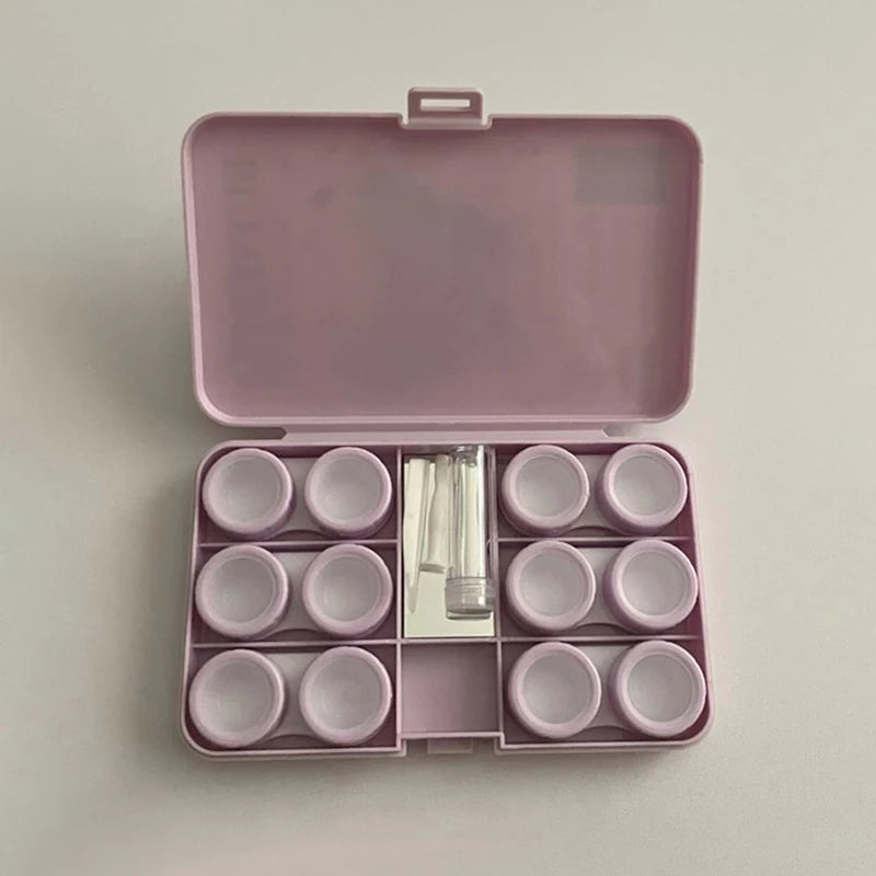Butterfly Contact Lens Case with Mirror & Tweezers | Portable Contact Lens Case PLUSH