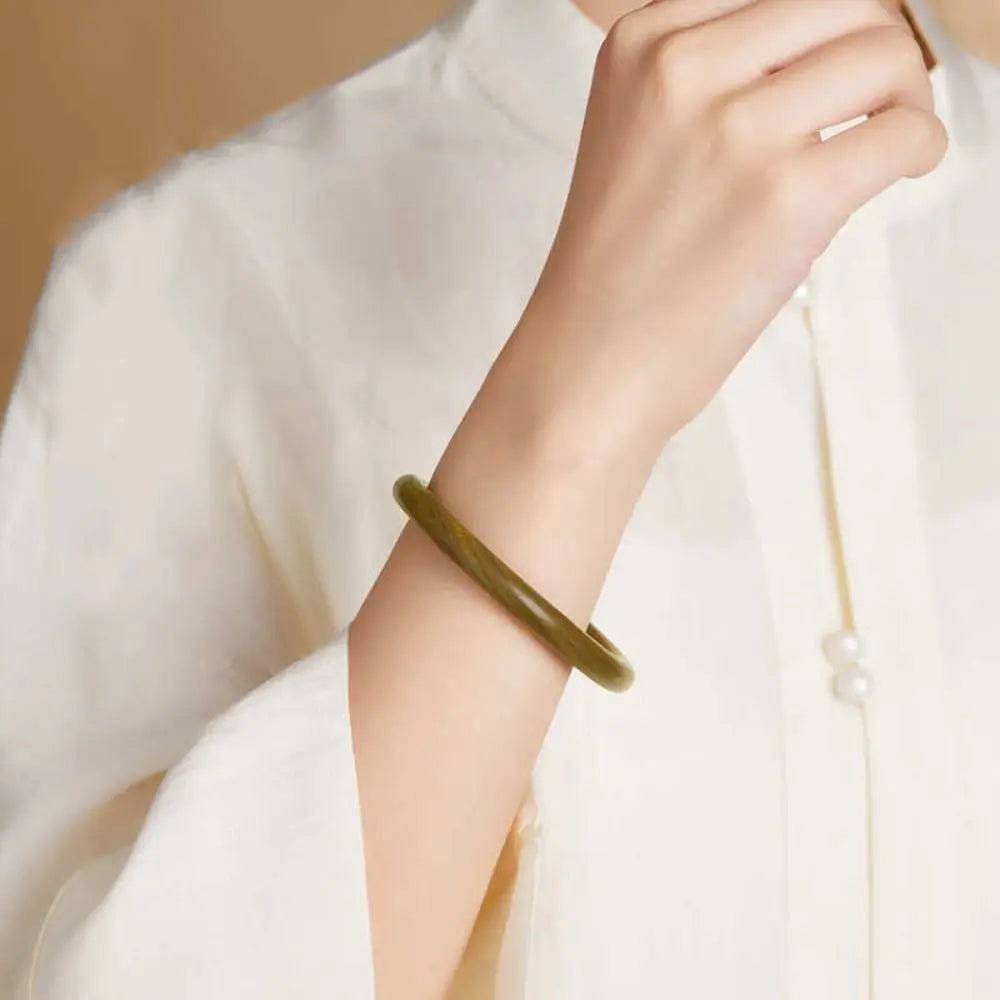 Natural Sandalwood Bangle – Vintage Ethnic Wood Bracelet Wood Bangle Bracelet PLUSH