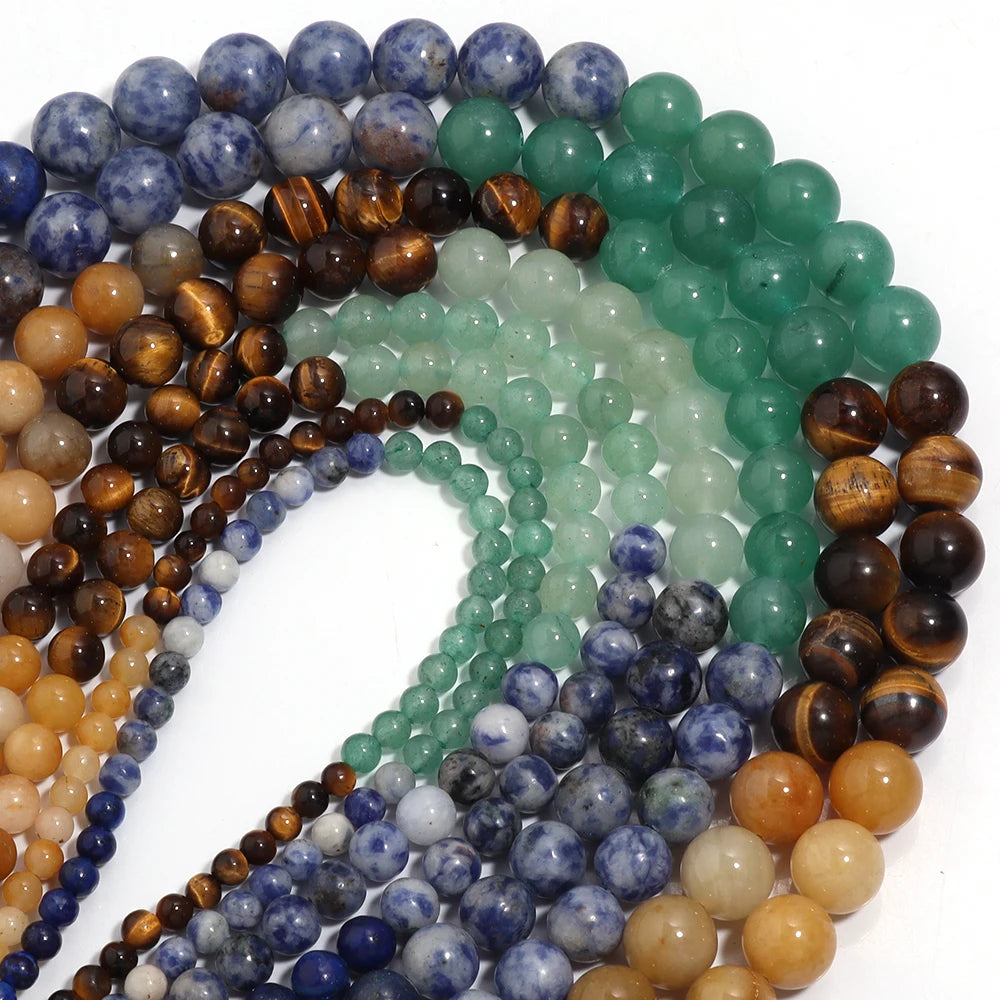 Seven Chakra Mixed Natural Stone Spacer Beads | DIY Jewelry Natural Stone Beads PLUSH