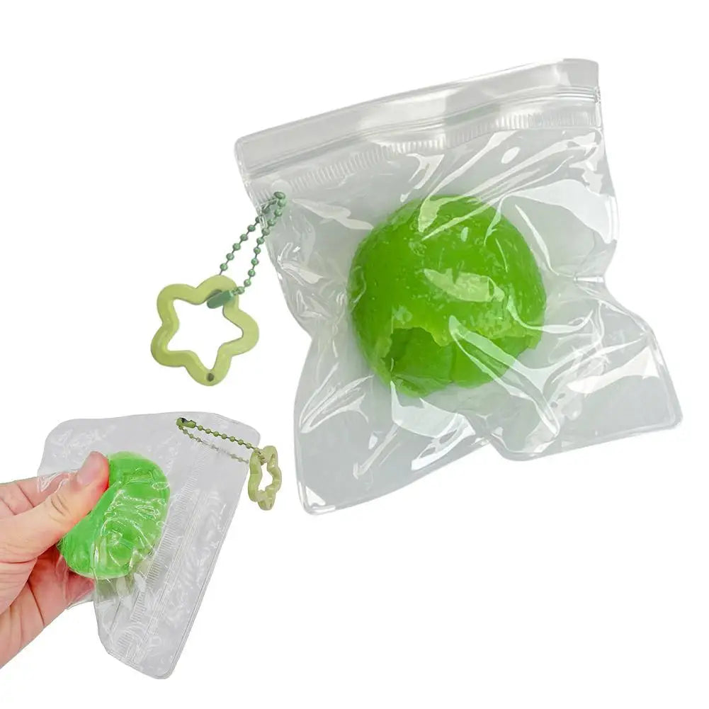 Peeled Orange Squeeze Fidget Toy Ball – Slow Rebound & Sound Fidget Squeeze Toy PLUSH B