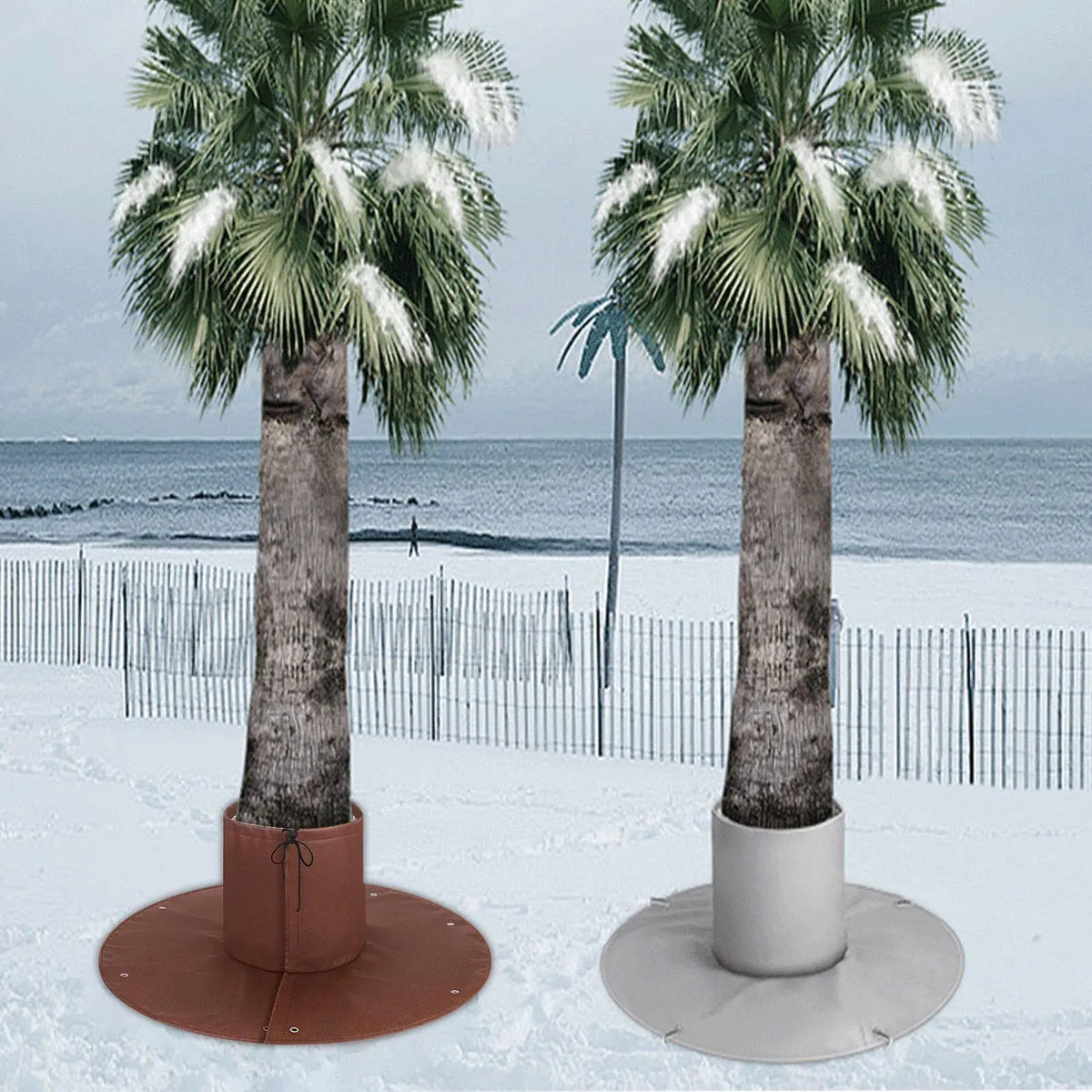 Winter Tree Root Protection Bag | Thermal Plant Cover Drawstring Plant Root Cover PLUSH