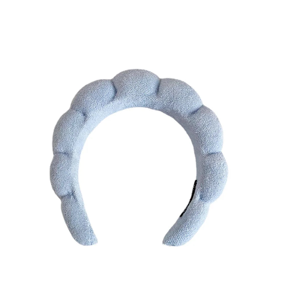 Twist Sponge Spa Headband – Makeup & Face Wash Hair Hoop Spa Hair Headband PLUSH