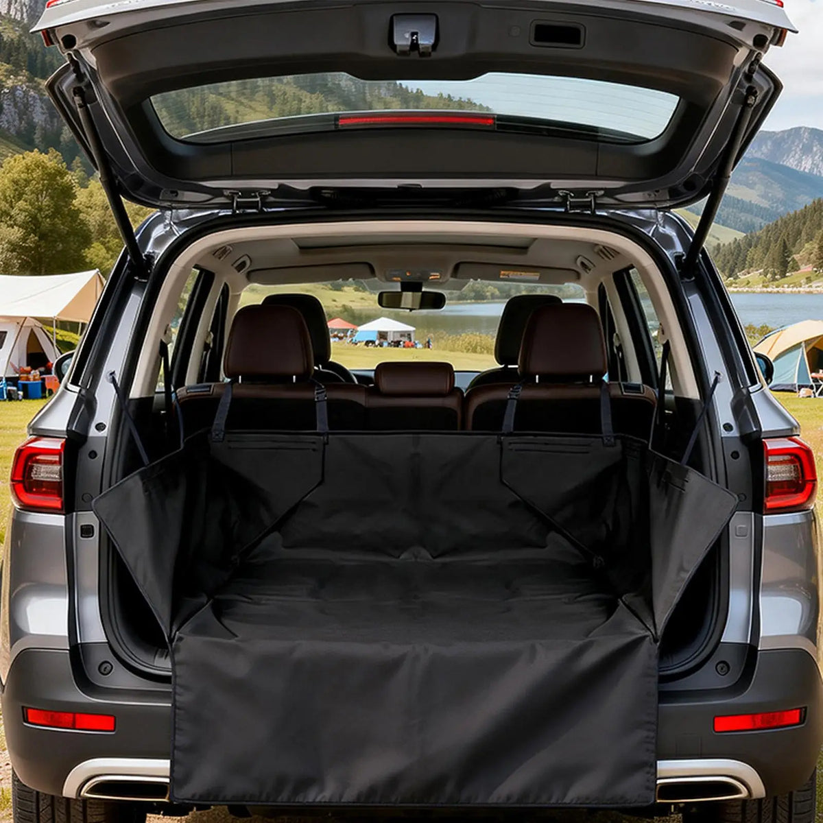 Waterproof Pet Cargo Liner – Non-Slip SUV Trunk Mat for Dogs Pet Cargo Liner PLUSH