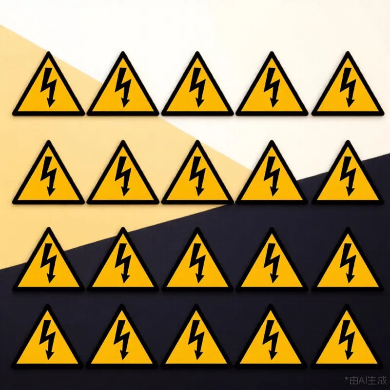 High Voltage Warning Stickers 20 Sheets – Electrical Safety Labels Safety Warning Labels PLUSH