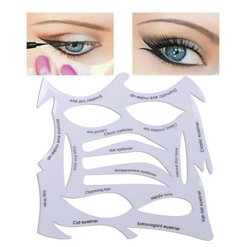 6-in-1 Silicone Eyeshadow Stencils & Eye Makeup Applicator Kit Eye Makeup Stencil PLUSH