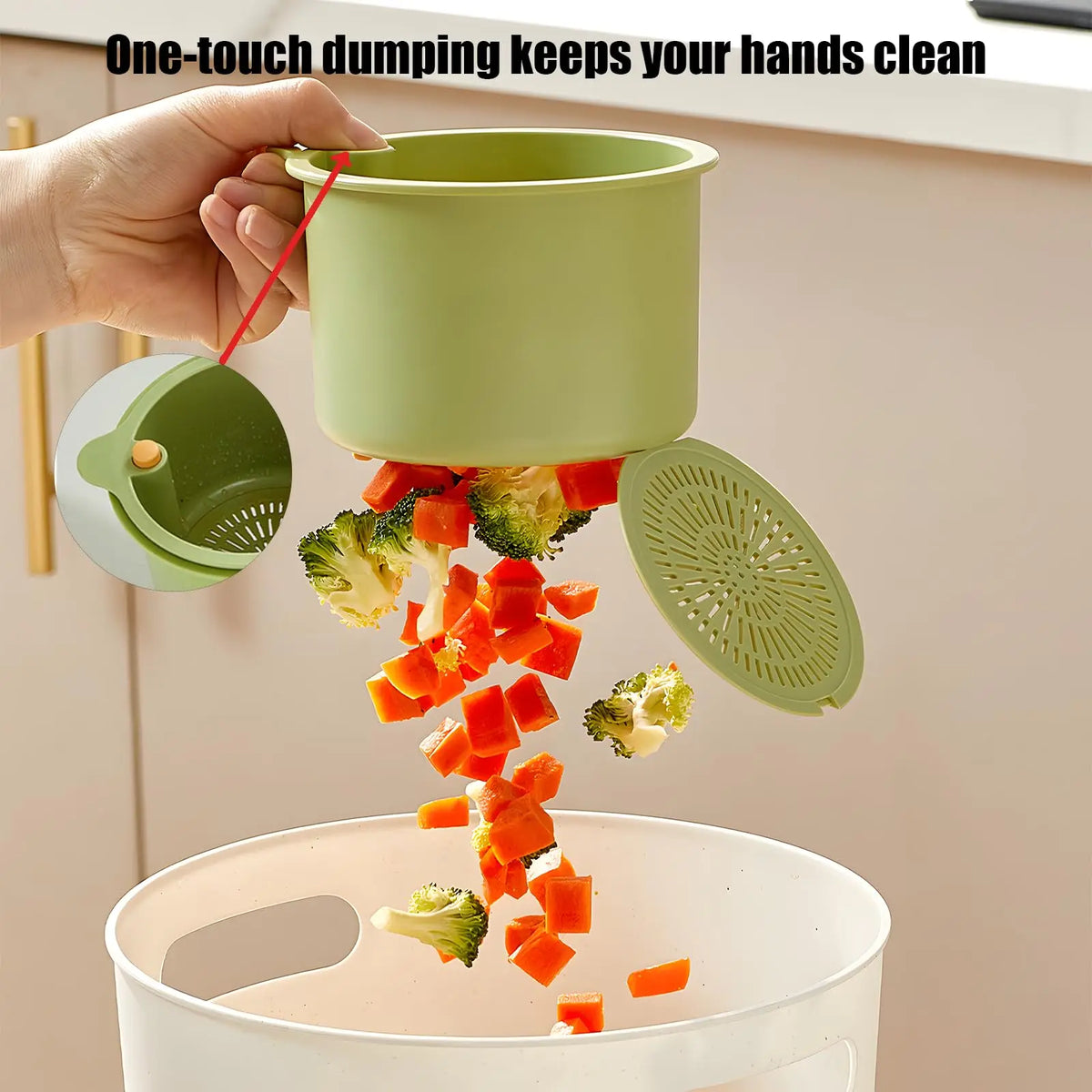Self-Cleaning Sink Strainer Basket | Faucet Hang Waste Catcher Sink Strainer Basket PLUSH