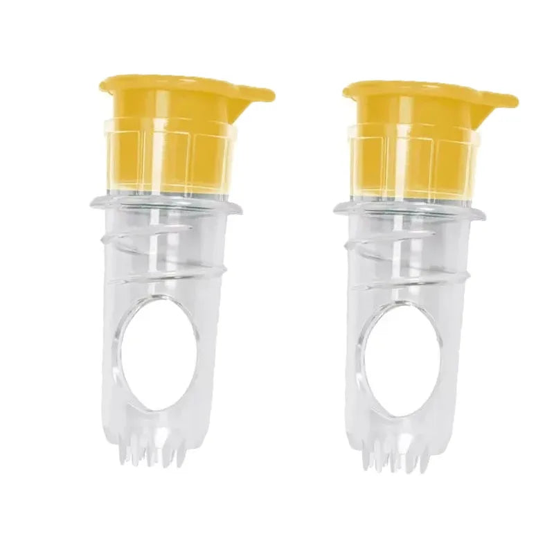 Manual Citrus Juicer – Portable Mini Lemon & Lime Squeezer Manual Citrus Juicer PLUSH Yellow 2 Pcs