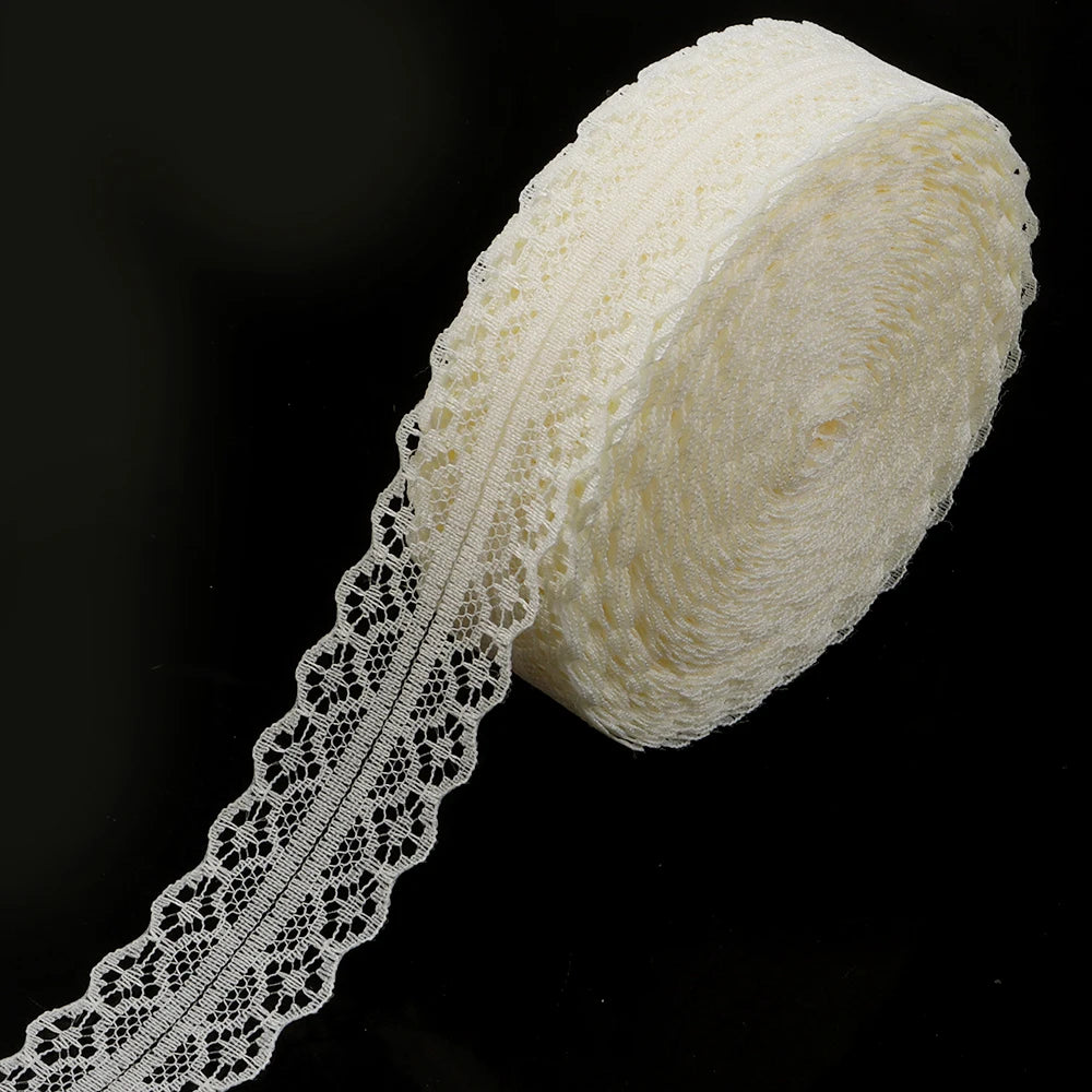 20 Yards 28mm Lace Ribbon – DIY Bows, Chokers & Sewing Trim Lace Craft Ribbon PLUSH beige