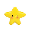 Yellow Star Ceramic Toothbrush & Toothpaste Holder Organizer Toothbrush Holder PLUSH 1Pc