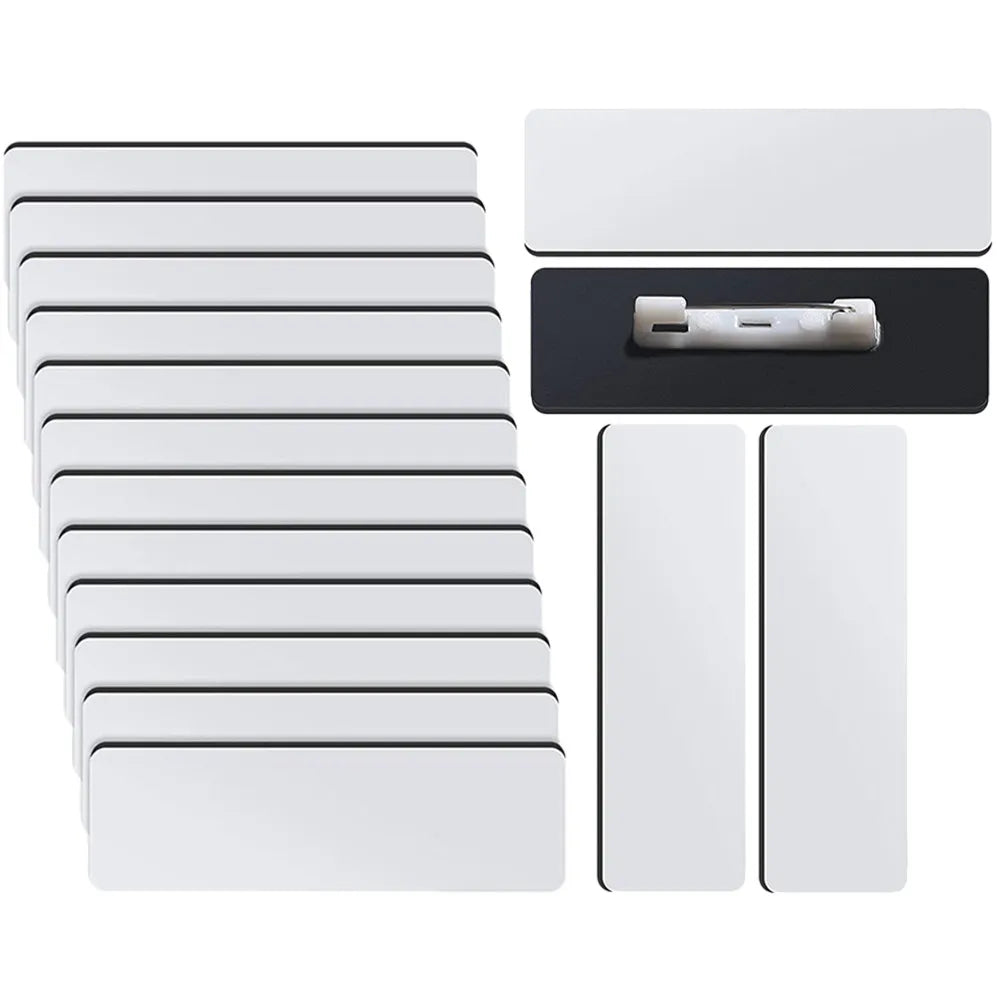 16pcs Blank Pin Name Badges – Classroom & Conference Tags Pin Name Badges PLUSH