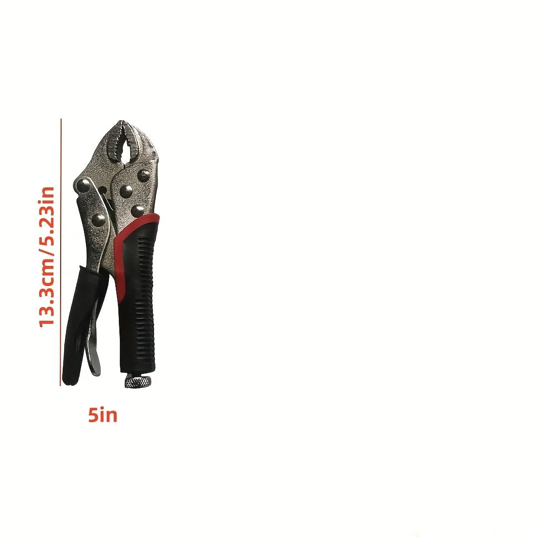 5-Inch Locking Pliers – Curved Jaw & Long Nose Welding Tool Set Locking Pliers Set PLUSH