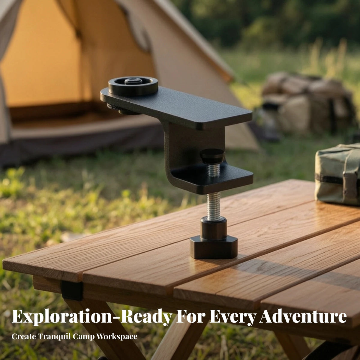 Tabletop Extension Clamp – Lightweight Camping Table Hardware Camping Table Clamp PLUSH