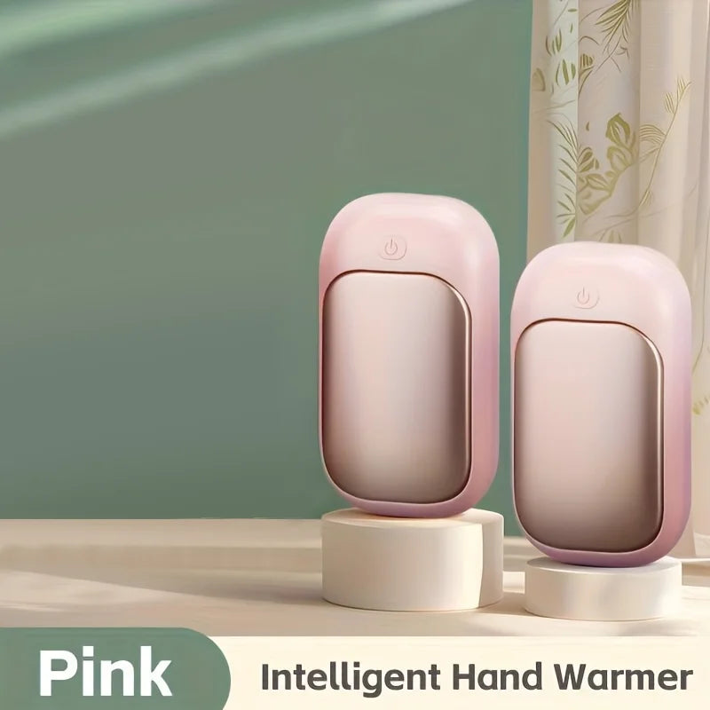 2-in-1 Electric Hand Warmer – 3 Heat Levels for Winter Electric Hand Warmer PLUSH Pink